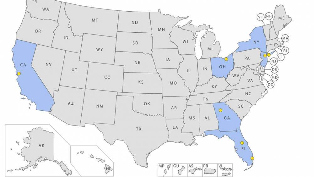 Map shows which airports where TSA officers have tested positive for coronavirus - clickorlando.com - city Fort Lauderdale - city Hollywood - county Lauderdale