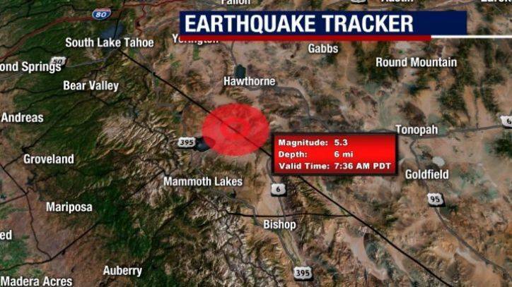5.2 magnitude earthquake strikes near California-Nevada border - fox29.com - state California - state Nevada - county Sierra