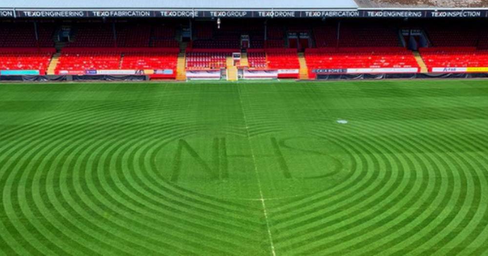 Hamilton Accies - Aberdeen reveal stunning NHS tribute as Scottish football unites to applaud key workers - dailyrecord.co.uk - Scotland - county Holt - city Gary, county Holt