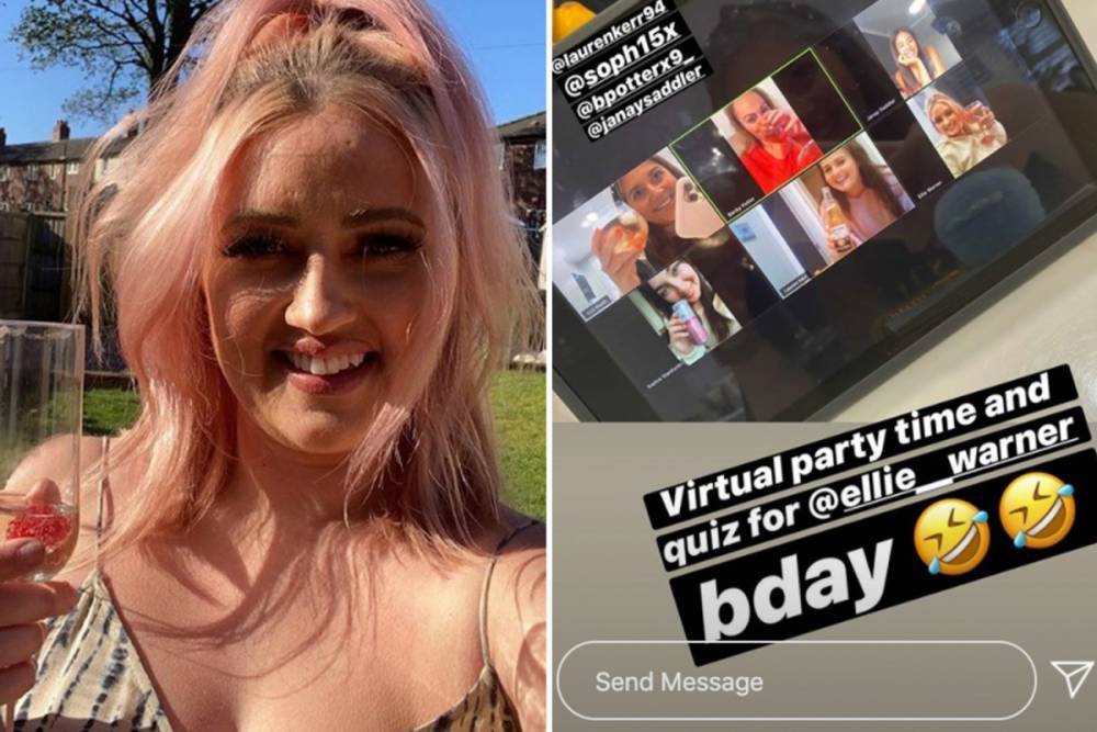 Ellie Warner - Gogglebox star Ellie Warner celebates her 30th birthday in lockdown after backlash over watching TV with her sister Izzi - thesun.co.uk