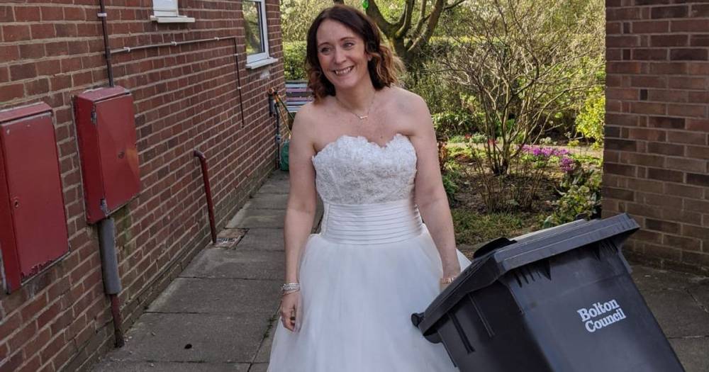 James Martin - Bolton mum digs out wedding dress to take out the bins - manchestereveningnews.co.uk - city Manchester
