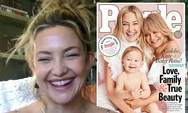 Kate Hudson - Goldie Hawn - Kate Hudson, Goldie Hawn and Baby Rani make history on cover of People's Most Beautiful issue - dailymail.co.uk
