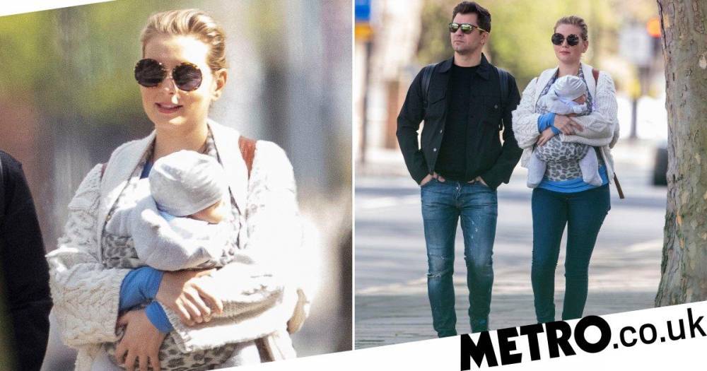 Rachel Riley - Rachel Riley and Pasha Kovalev take baby Maven out for daily exercise amid lockdown - metro.co.uk - Britain