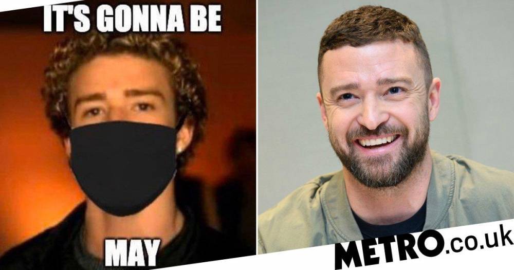 Justin Timberlake - Justin Timberlake recreates iconic ‘It’s Gonna Be May’ meme with coronavirus edition - metro.co.uk