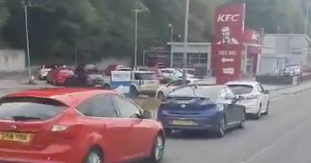 KFC obsessed Scots block entire lane of Inverness dual carriageway for chicken takeaway - dailyrecord.co.uk - Britain - Scotland - county Highland