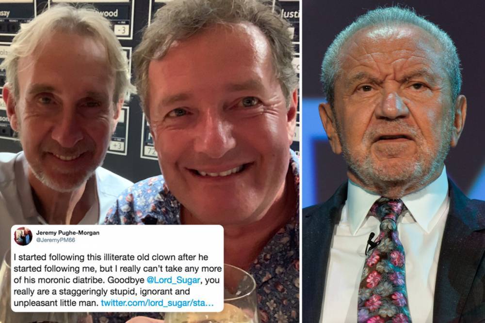 Alan Sugar - Piers Morgan’s brother Jeremy slams Lord Sugar as an ‘illiterate old clown’ as he defends the GMB star - thesun.co.uk - Britain