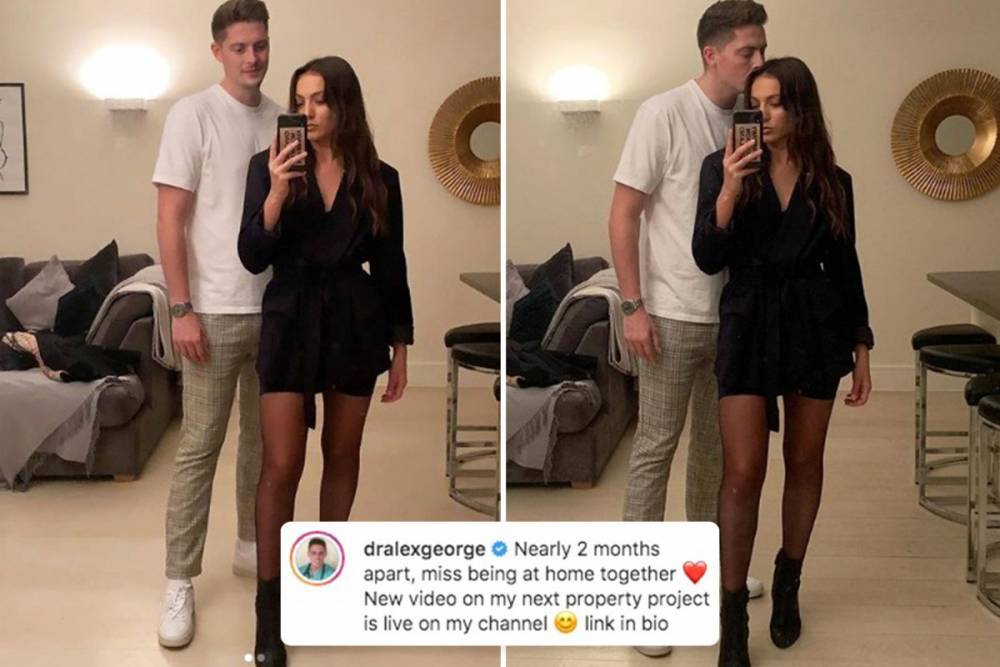 Alex George - Love Island’s Dr Alex George marks two months apart from girlfriend Amelia as he fights coronavirus on the front line - thesun.co.uk - Britain - county Bath