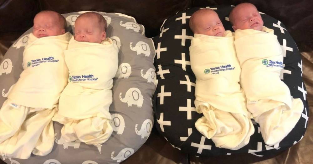 Family welcomes 'incredibly rare' identical quadruplets during coronavirus quarantine - dailystar.co.uk - state Texas - county Hudson - county Murray - county Dallas - county Harrison - county Henry
