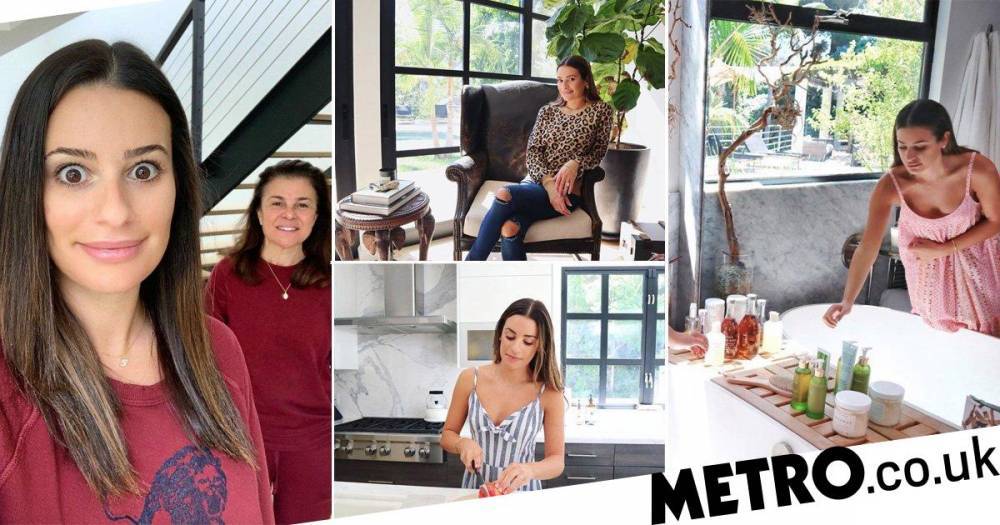 Lea Michele - Zandy Reich - Inside Lea Michele’s Los Angeles home where she is self-isolating with husband Zandy Reich while pregnant - metro.co.uk - Los Angeles - city Los Angeles - county Lea