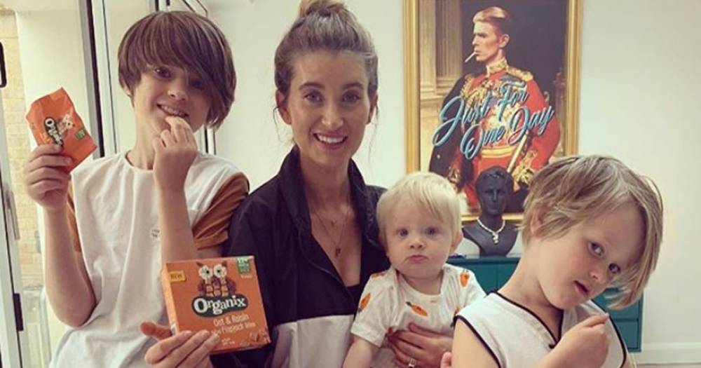 Charley Webb - Matthew Wolfenden - Charley Webb shares gorgeous new image of three sons as she entertains them during lockdown - ok.co.uk