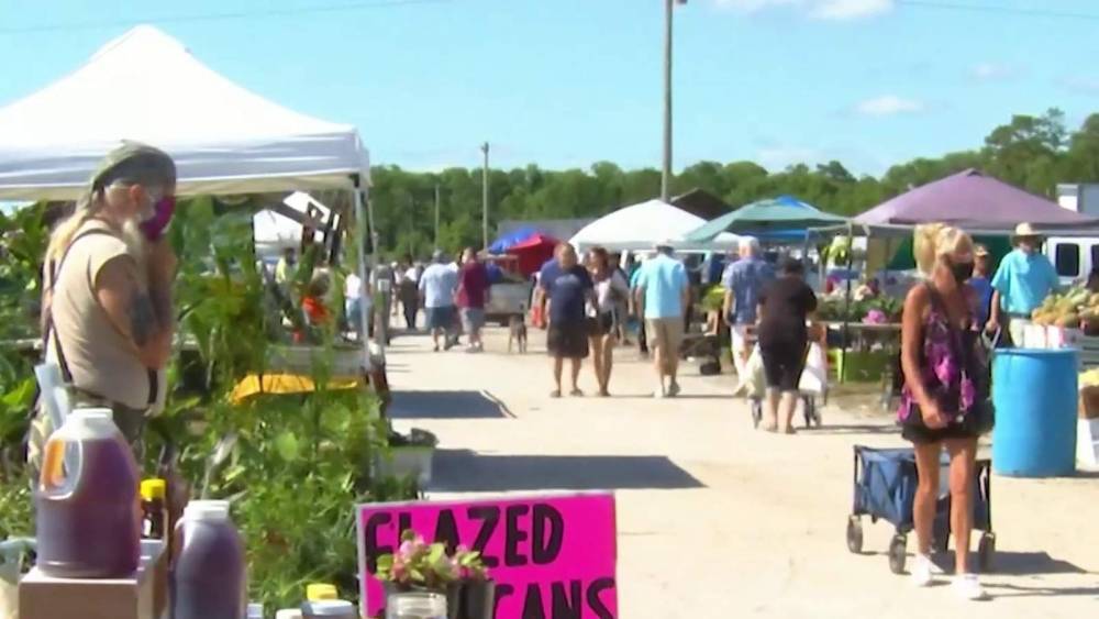 Volusia County farmer’s market opens for first time in months amid COVID-19 pandemic - clickorlando.com - state Florida - county Volusia - county Bureau