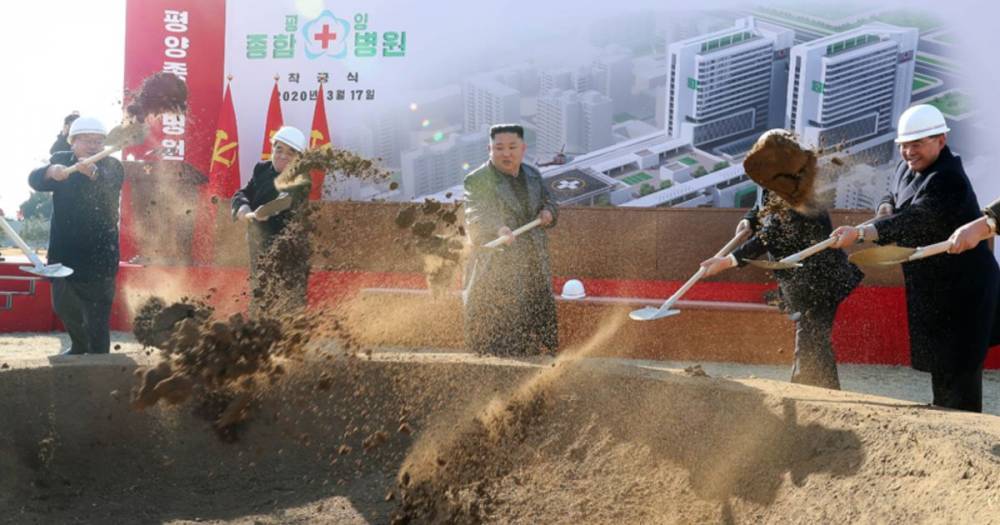 Kim Jong - North Korea desperately building new hospital as it fears huge coronavirus outbreak - dailystar.co.uk - South Korea - North Korea - city Pyongyang