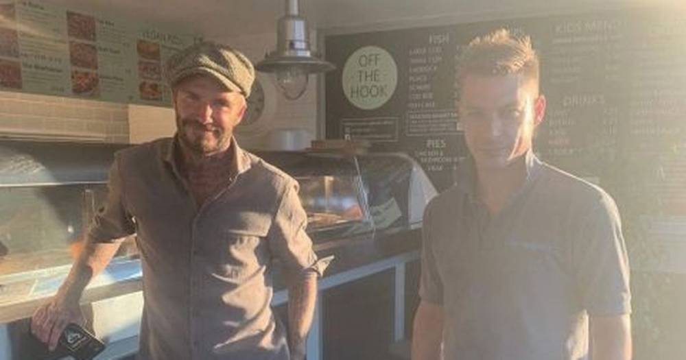 David Beckham - David Beckham stuns chippy staff as he makes 28-mile round trip for slap-up dinner - mirror.co.uk - county Page
