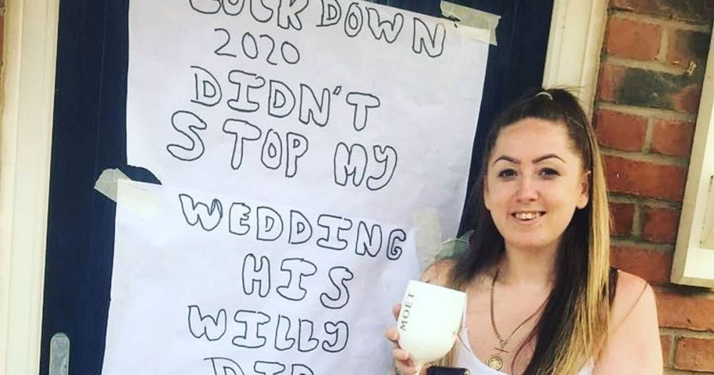 Bride cancels wedding with hilariously cruel sign blaming groom's willy - dailystar.co.uk - county Leon - Gibraltar