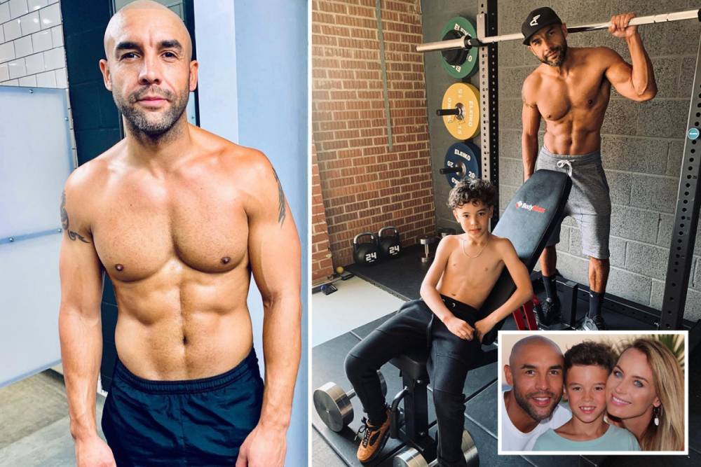 Alex Beresford - Good Morning Britain’s Alex Beresford reveals incredible body after separating from his wife as he works out with son - thesun.co.uk - Britain