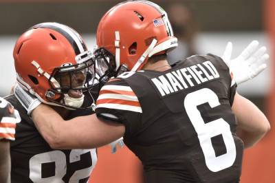 Mayfield throws 2 TDs, Browns hold off Colts to move to 4-1 - clickorlando.com - county Cleveland - county Brown - city Indianapolis - county Baker