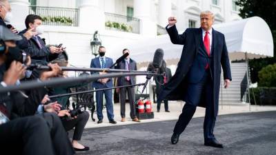Donald J.Trump - Marine I (I) - President Trump announces news conference by lawyers on ‘a very clear and viable path to victory’ - fox29.com - state Minnesota - Washington - state Maryland - state Michigan - state Wisconsin - county Andrews