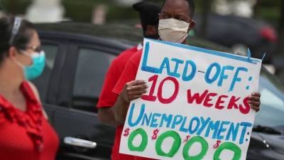 Joe Raedle - 12 million Americans will soon lose unemployment benefits—can they expect a stimulus? - fox29.com - Usa - state Florida - county Miami