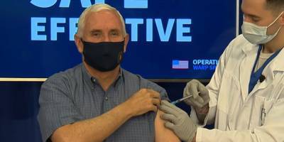 Mike Pence - Mike Pence Gets Coronavirus Vaccine Live on Air - justjared.com - Usa - city Adams, county Jerome - county Jerome