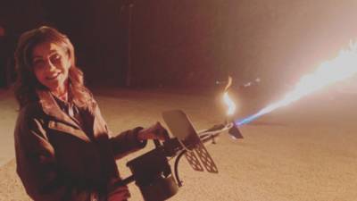 Gov. Kristi Noem whips out flamethrower in Instagram photo - foxnews.com - Usa - state South Dakota