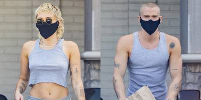 Health - Miley Cyrus & Cody Simpson Wear Matching Tops While Shopping at CVS - justjared.com - city Cody, county Simpson - county Simpson