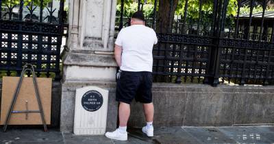 Man who urinated next to PC Keith Palmer memorial labelled 'stupid plonker' by own dad - mirror.co.uk - Usa - county George - county Banks - city Westminster - county Floyd