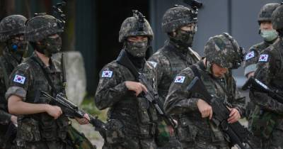 Kim Jong - South Korean troops and tanks amass on border with North after embassy attack - mirror.co.uk - South Korea