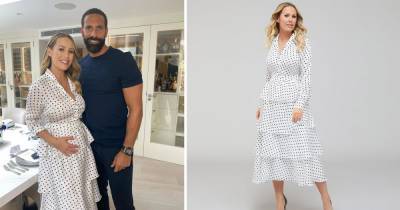 Kate Ferdinand - Kate Wright - Kate Ferdinand shows off her baby bump in stunning polka dot dress and it's less than £50 - ok.co.uk