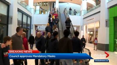 Lauren Pullen - Calgary approves mandatory masks for indoor public spaces - globalnews.ca - city Calgary
