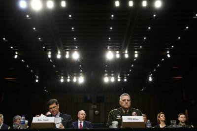 Donald Trump - Mark Esper - Mark Milley - Pentagon leaders face grilling on use of military in unrest - clickorlando.com - Washington - county George - county Floyd