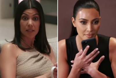Kourtney Kardashian - Kim Kardashian - Kim Kardashian ditches sister Kourtney in Paris as she fears COVID-19 in new KUWTK trailer - thesun.co.uk - city Paris