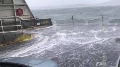 Choppy waters make for 'insane' ride on Washington State Ferry - fox29.com - Washington - state Washington - county Ferry
