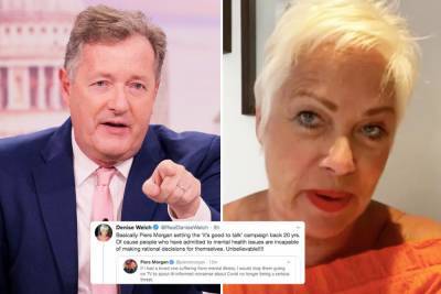 Piers Morgan - Denise Welch - Furious Denise Welch hits back at Piers Morgan after he slammed ‘dumb deluded’ star for ‘denying coronavirus’ - thesun.co.uk
