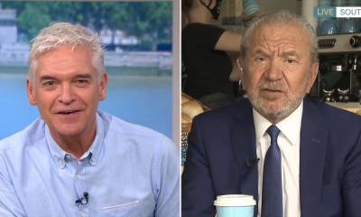 Phillip Schofield - Alan Sugar - Phillip Schofield gets told off by angry Lord Alan Sugar for warning him about the rise in Covid cases - thesun.co.uk - Britain