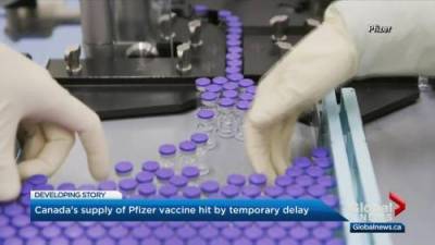 Alberta Health - Sarah Komadina - Tyler Shandro - Pfizer vaccine delay a ‘blow,’ will affect Alberta’s vaccine schedule: health minister - globalnews.ca - county Canadian