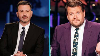 James Corden - Jimmy Kimmel - Jimmy Kimmel Live - Jimmy Kimmel and James Corden Resume Filming Talk Shows From Home Due To Covid-19 Surge in LA - etonline.com - Los Angeles