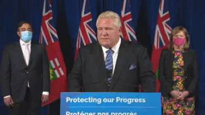 Doug Ford - Kieran Moore - COVID-19: Ontario premier Ford, top doctor defend decision to roll back proof-of-vaccination starting January - globalnews.ca