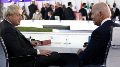 Joe Biden - Emmanuel Macron - Boris Johnson - Angela Merkel - Biden, European allies talk Iran's nuclear program at Rome meeting - fox29.com - Iran - Germany - Britain - France - city Rome