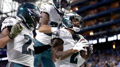 Ground and pound: Eagles RBs score 4 TDs in 44-6 win over Detroit Lions - fox29.com - Philadelphia, county Eagle - county Eagle - city Philadelphia, county Eagle - Jordan - state Michigan - city Detroit, state Michigan - county Scott - city Lions - county Howard