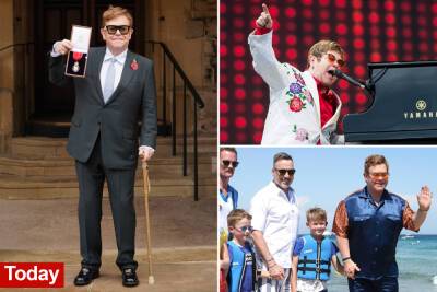 Elton John - David Furnish - Windsor Castle - prince Charles - Elton John plans 150-date tour despite poor health, worried friends - nypost.com