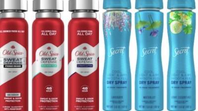 Old Spice, Secret deodorant sprays recalled due to cancer-causing chemical - fox29.com - Usa - city Chicago