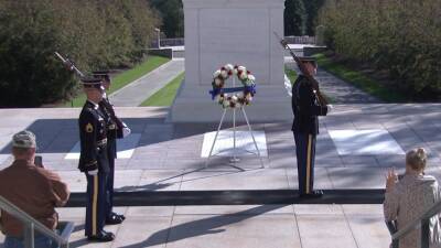 Joe Biden - Kamala Harris - Lloyd Austin - Commemorating a century of honor at Tomb of the Unknown Soldier - fox29.com - state Virginia - county Arlington