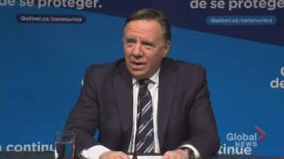 François Legault - Quebec announces new capacity limits amid sharp rise in COVID-19 cases - globalnews.ca