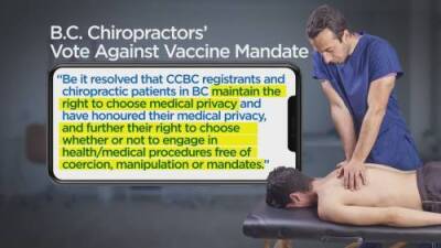 Adrian Dix - B.C. health minister calls chiropractors’ vaccine vote ‘disappointing and wrong’ - globalnews.ca