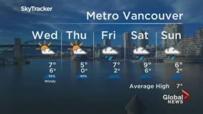 Kristi Gordon - B.C. evening weather forecast: Dec. 7 - globalnews.ca - Britain - city Columbia, Britain - city Vancouver