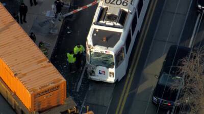 6 hurt in SEPTA trolley collision with freight train, officials say - fox29.com - state Delaware