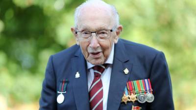 Tom Moore - 'Captain Tom,' 100-year-old veteran who raised millions for COVID relief, hospitalized with virus - fox29.com - Britain - city Milton