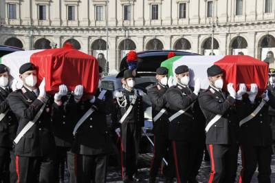 Italy honors slain ambassador, bodyguard and prays for Congo - clickorlando.com - Congo - Italy - city Rome - city Santa