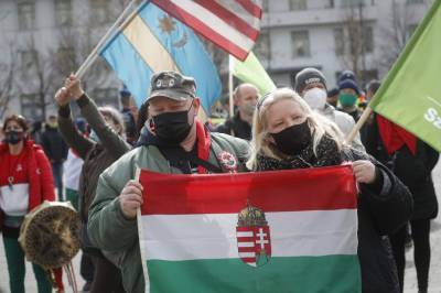 Hungarian far-right party protests lockdown - clickorlando.com - Hungary - city Budapest