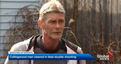 ‘I’m free’: Charges withdrawn against Collingwood, Ont. man accused of killing 2 intruders - globalnews.ca - parish Cameron